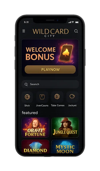Wild Card City Casino App Screenshot